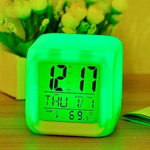 Load image into Gallery viewer, Digital Glowing Alarm Clock Night Light