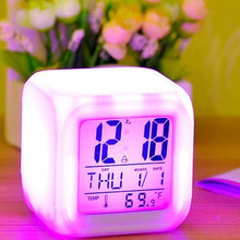 Load image into Gallery viewer, Digital Glowing Alarm Clock Night Light