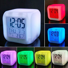 Load image into Gallery viewer, Digital Glowing Alarm Clock Night Light
